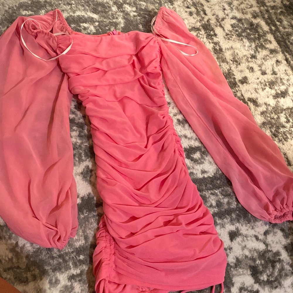 thatssofetch pink bodycon dress size 0